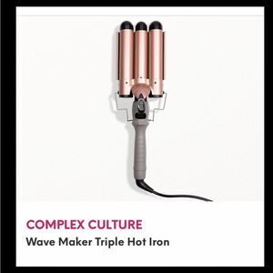 🔥🔥COMPLEX CULTURE WAVE MAKER TRIPPLE HOT Titanium, hot iron, hairstyling tool